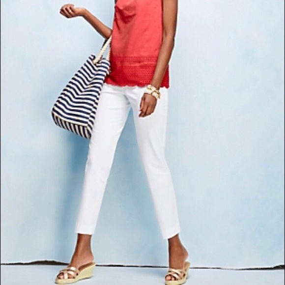 Talbots Curvy Petite White Pants 